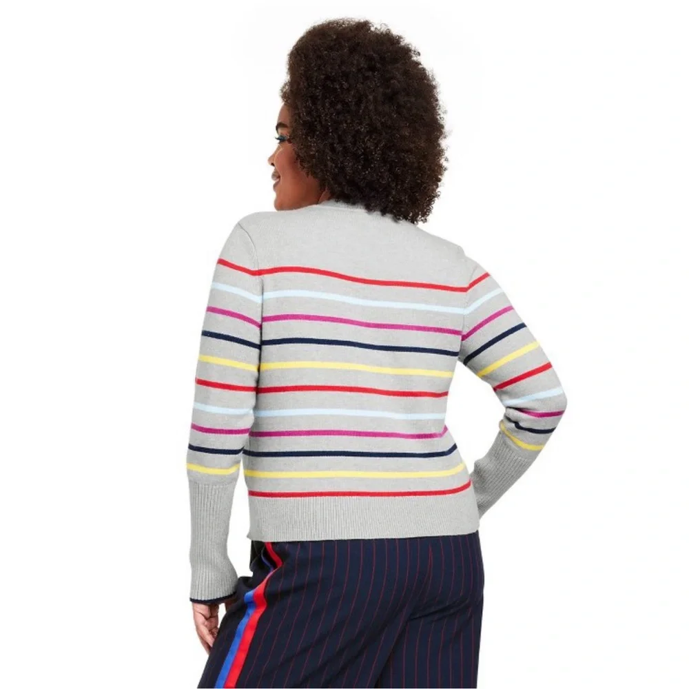 La ligne crew neck stripped sweater nwt - Picture 5 of 8